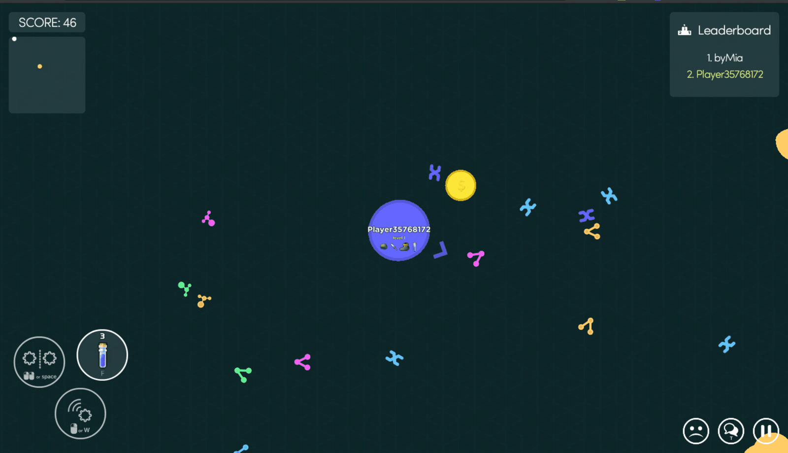 mitos.is game like agar.io