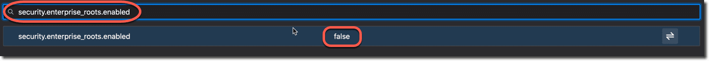 security.enterprise_roots.enabled firefox