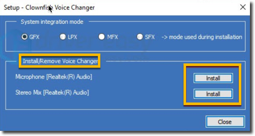 fix clownfish voice changer not working